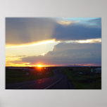 Sunset Storm Sunbeam posters