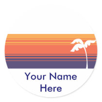 Sunset Stripes stickers