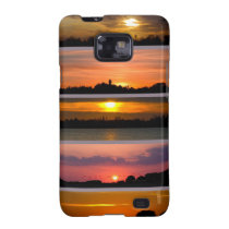 Sunset Strips purple pink orange yellow Samsung Galaxy Cases