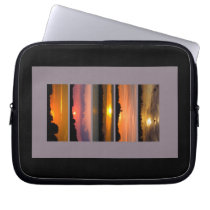 Sunset Strips purple pink orange yellow Laptop Sleeve