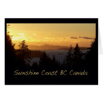 Sunset Sunshine Coast BC cards