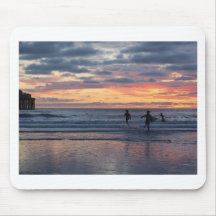 Sunset Surf Play Mousepads