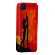 Sunset Surfer Girl iPhone 4 Case-Mate Cases