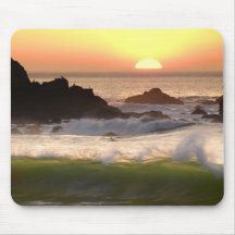 Sunset surfer mousepad