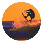 Sunset Surfer Stickers