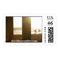 sunset surfers postage
