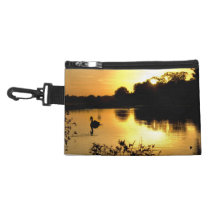 Sunset Swan Lake orange yellow Accessories Bag