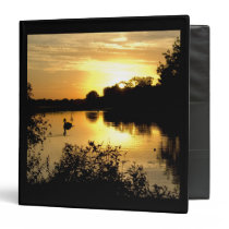 Sunset Swan Lake orange yellow Binders