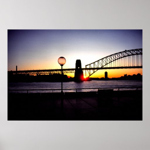 Sunset, Sydney Harbour Bridge Posters