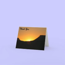 sunset thanks cards by cardart sunset thanks cards