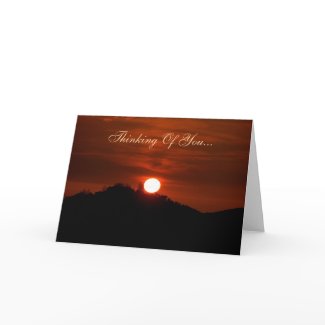 SUNSET Thinking Of You CARD card