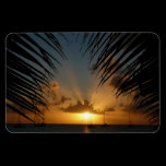 Sunset Through Palm Fronds Premium Magnet