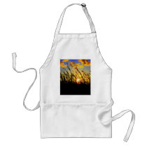 sunset through the long grass aprons