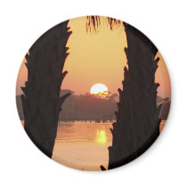 Sunset Through the Palm Trees magnets by outbackjack Sunset Through the Palm Trees magnets