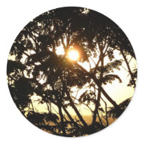 Sunset Through Trees I Sticker by mlewallpapers Sunset Through Trees I Sticker