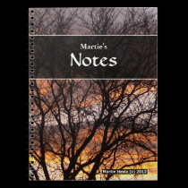 Sunset Tree Notebook notebooks