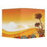 sunset tropical bliss notebook binders