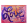 Sunset Twilight Love Art Painting Poster Print