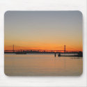 Sunset under the Whitestone bridge mousepads