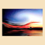 Sunset Wave Poster