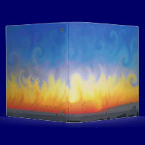 Sunset Waves Binder
