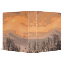 Sunset with Bare Trees Binder