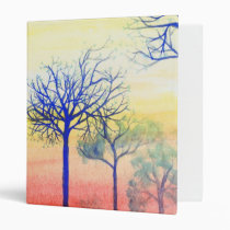 Sunset with Blue Trees binders
