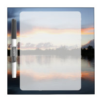 Sunset with Clouds Over a Lake dry erase boards