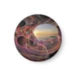 Sunset with Fraktal Fridge Magnets