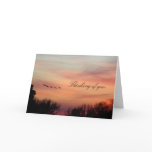 Sunset with Geese Sympathy Card