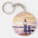 Sunset with Grandpa Key Chains