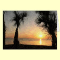 Sunset with Palms, 108 cards by BlarneyCards Sunset with Palms, 108 cards