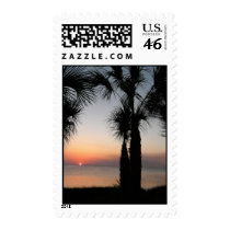 Sunset with Palms, 118A postage by BlarneyCards Sunset with Palms, 118A postage