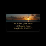 Sunset with Sailboats Address Label
