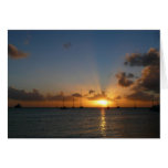 Sunset with Sailboats Card