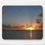 Sunset with Sailboats Mousepad