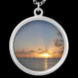 Sunset with Sailboats Necklace