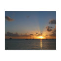 Sunset with Sailboats Postcard by mlewallpapers Sunset with Sailboats Postcard