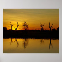 Sunset, Yellow Water Billabong 2 Print
