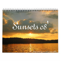 Sunsets 08' wall calendar