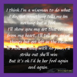 Sunsets and Love Poster with Poem posters