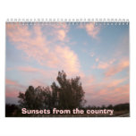 Sunsets from the country calendar