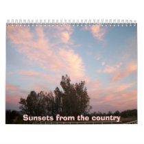 Sunsets from the country calendar calendars
