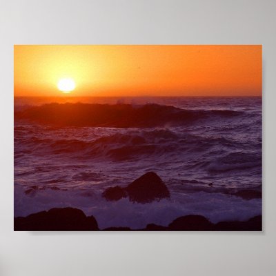 Sunsets Over Beach posters