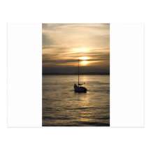 SunsetSailboat051709 Post Cards