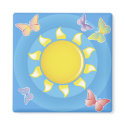 Sunshine and Butterflies magnets