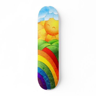 Sunshine and Rainbows Skate Decks by koana_apparel