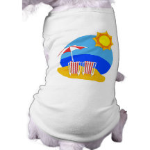 Sunshine Beach Day Doggie T-shirt