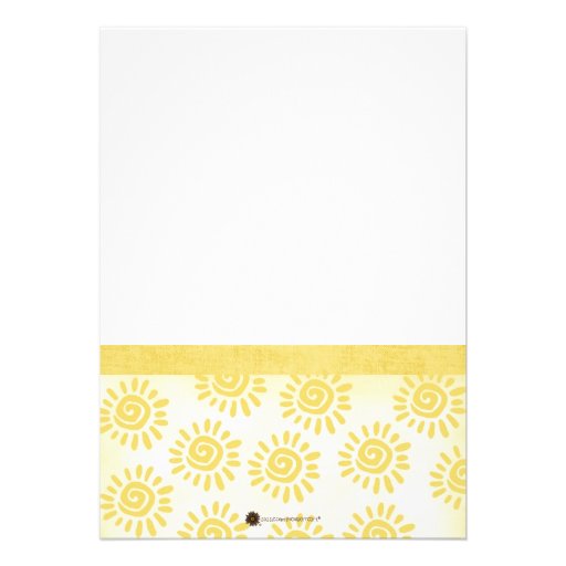 Sunshine Birthday Invitation