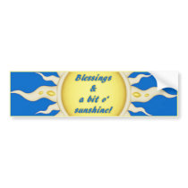 Sunshine Blessings Bumper Sticker bumper stickers